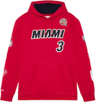 Mitchell Ness Mitchell & Ness Miami Heat Dwyane Wade #3 Pullover Hoodie Red Unisex FPHD6861-MHEYYDWASCAR Mitchell Ness Mitchell & Ness Miami Heat Dwyane Wade #3 Pullover Hoodie Red Unisex FPHD6861-MHEYYDWASCAR
