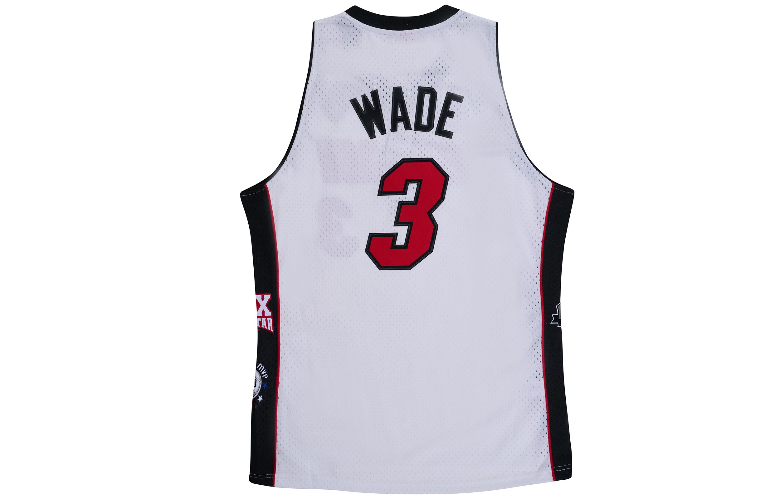 Mitchell Ness Mitchell & Ness Miami Heat Dwyane Wade #3 Retro Basketball Jersey - White. SMJY6865-MHEYYDWAWHIT 圖 3