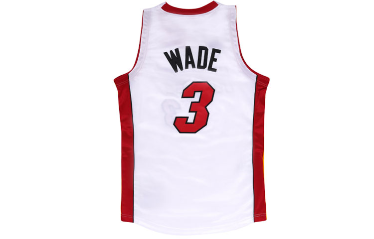 Mitchell Ness Mitchell & Ness Miami Heat NBA 05-06 Wade #3 Retro Basketball Jersey White Unisex AJY44169-MHE05DWAWHIT 圖 3