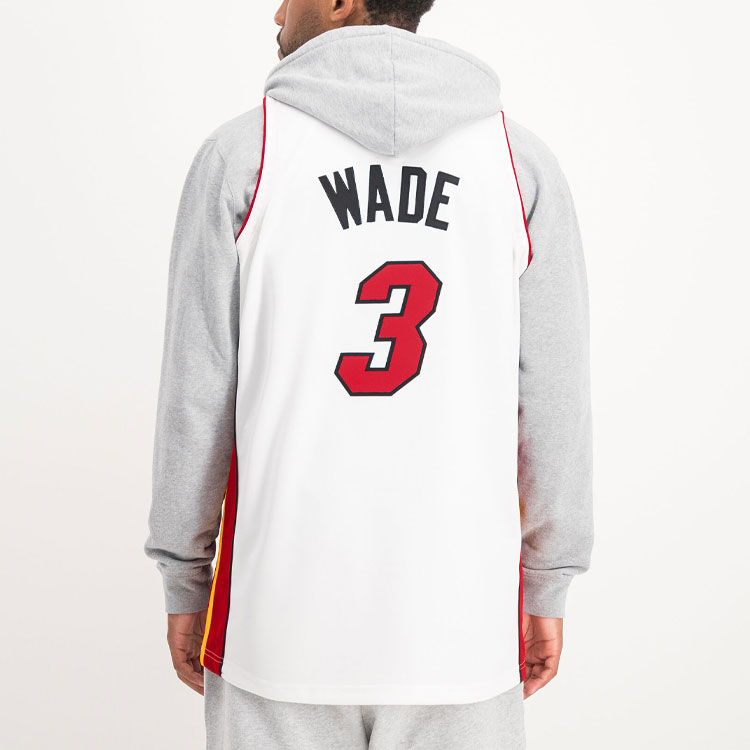 Mitchell Ness Mitchell & Ness Miami Heat NBA 05-06 Wade #3 Retro Basketball Jersey White Unisex AJY44169-MHE05DWAWHIT 圖 5