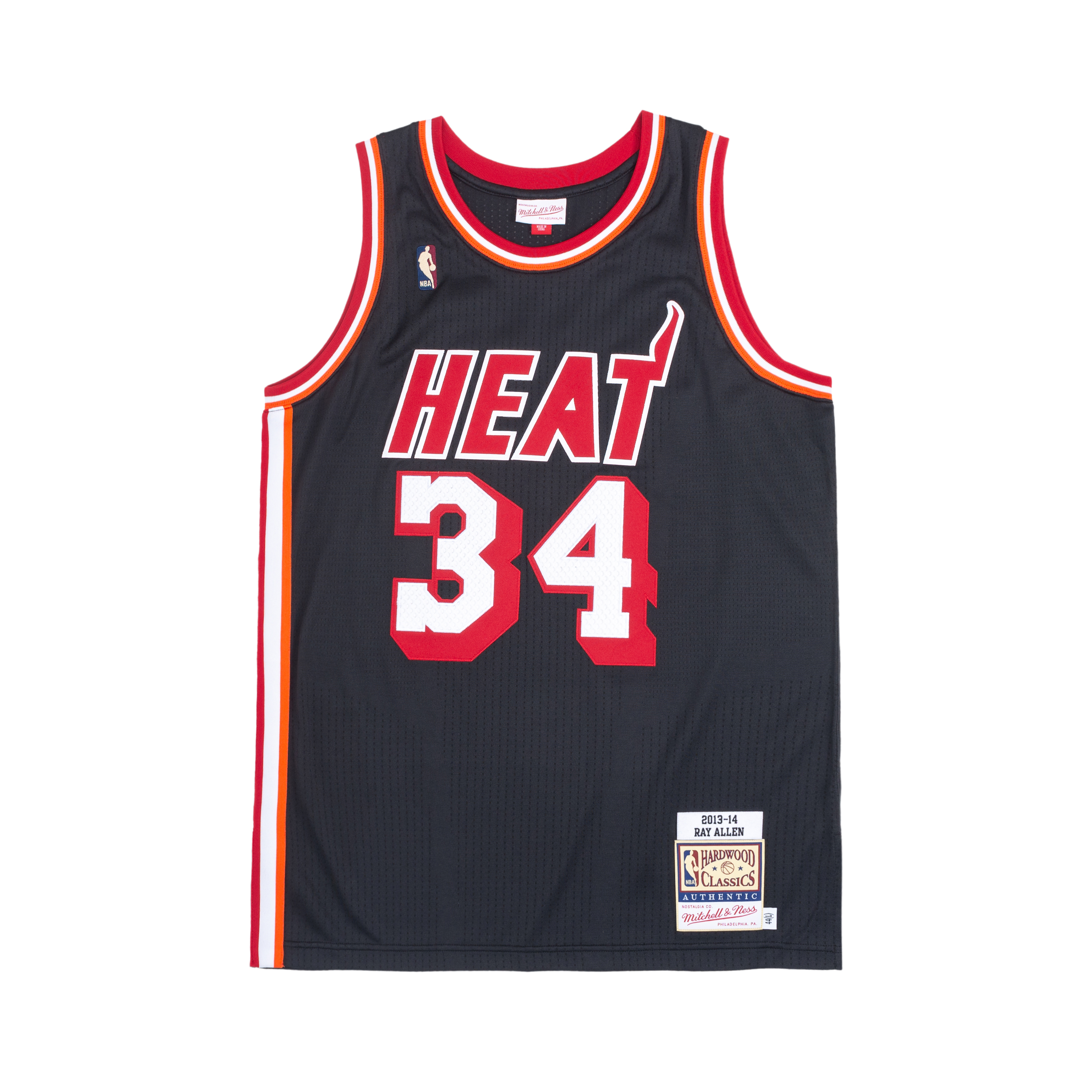 Mitchell Ness Mitchell & Ness Miami Heat Ray Allen #34 2013 Player Jersey Tank Unisex. AJY46495-MHE13RALBLCK 圖 2
