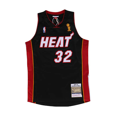 Mitchell Ness Mitchell & Ness Miami Heat Shaquille O'Neal 32 Retro Jersey Black. AJY4AC18069-MHEBLCK05SON