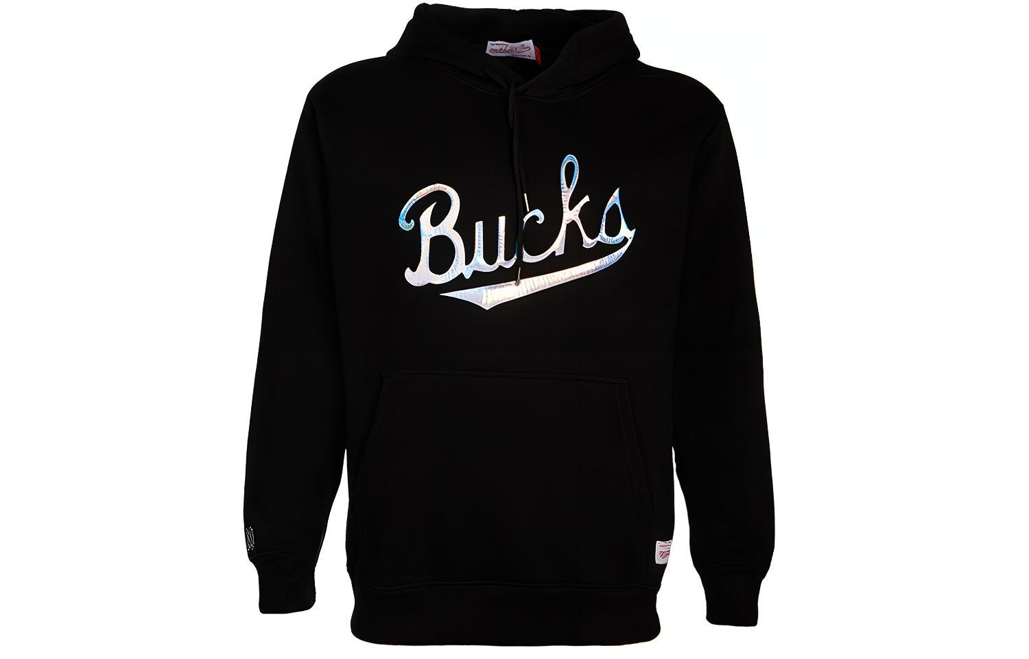 Mitchell Ness Mitchell & Ness Milwaukee Bucks Fleece Logo Hoodie Winter Unisex Green FPHDDF18024-MBUDKGN
