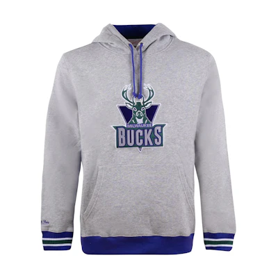 Mitchell Ness Mitchell & Ness Milwaukee Bucks Logo Colorblock Hoodie Jacket Unisex Blue Purple OJPO5379-MBUYYPPPBUPR