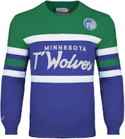 Mitchell Ness Mitchell & Ness Minnesota Timberwolves Retro Colorblock Crewneck Sweatshirt Teal FCNKDA18014-MTIROYA Mitchell Ness Mitchell & Ness Minnesota Timberwolves Retro Colorblock Crewneck Sweatshirt Teal FCNKDA18014-MTIROYA