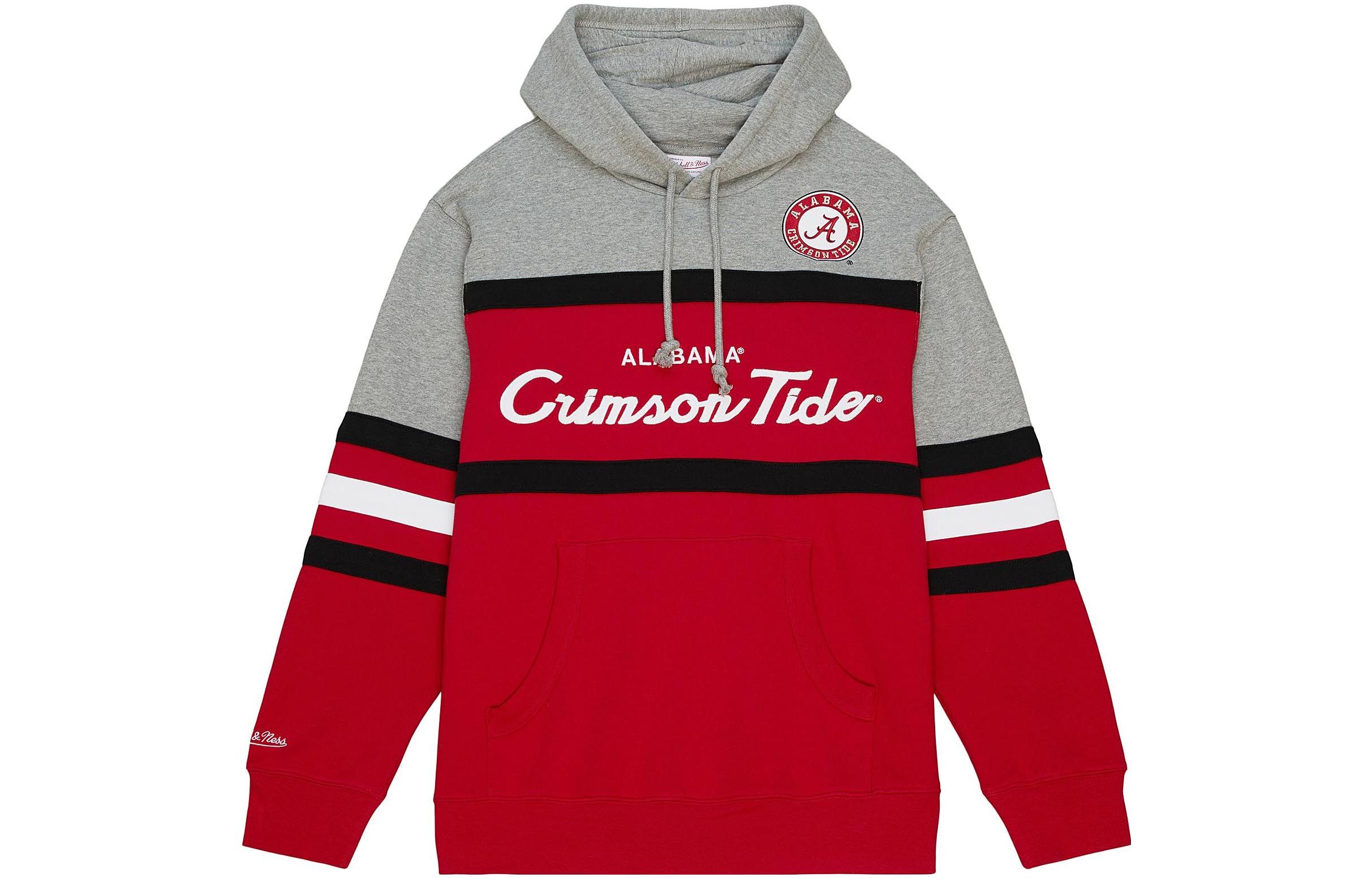 Mitchell Ness Mitchell & Ness Navy Alphabet Print Crewneck Pullover Sweatshirt FCPO5512-SDPYYPPPNAVY