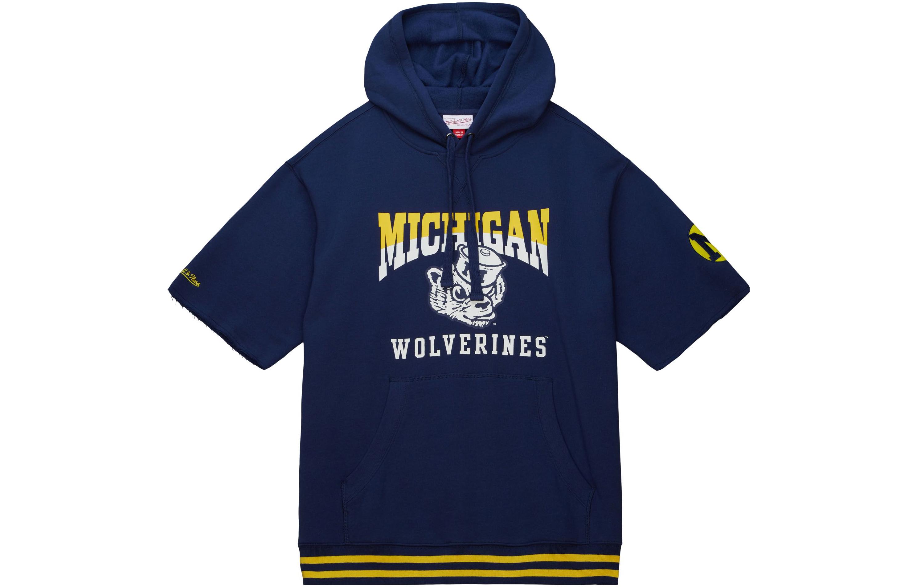 Mitchell Ness Mitchell & Ness Navy Blue Crewneck Pullover Sweatshirt for Men FCPO5512-UMIYYPPPNAVY