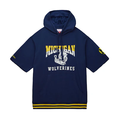 Mitchell Ness Mitchell & Ness Navy Blue Crewneck Pullover Sweatshirt for Men FCPO5512-UMIYYPPPNAVY