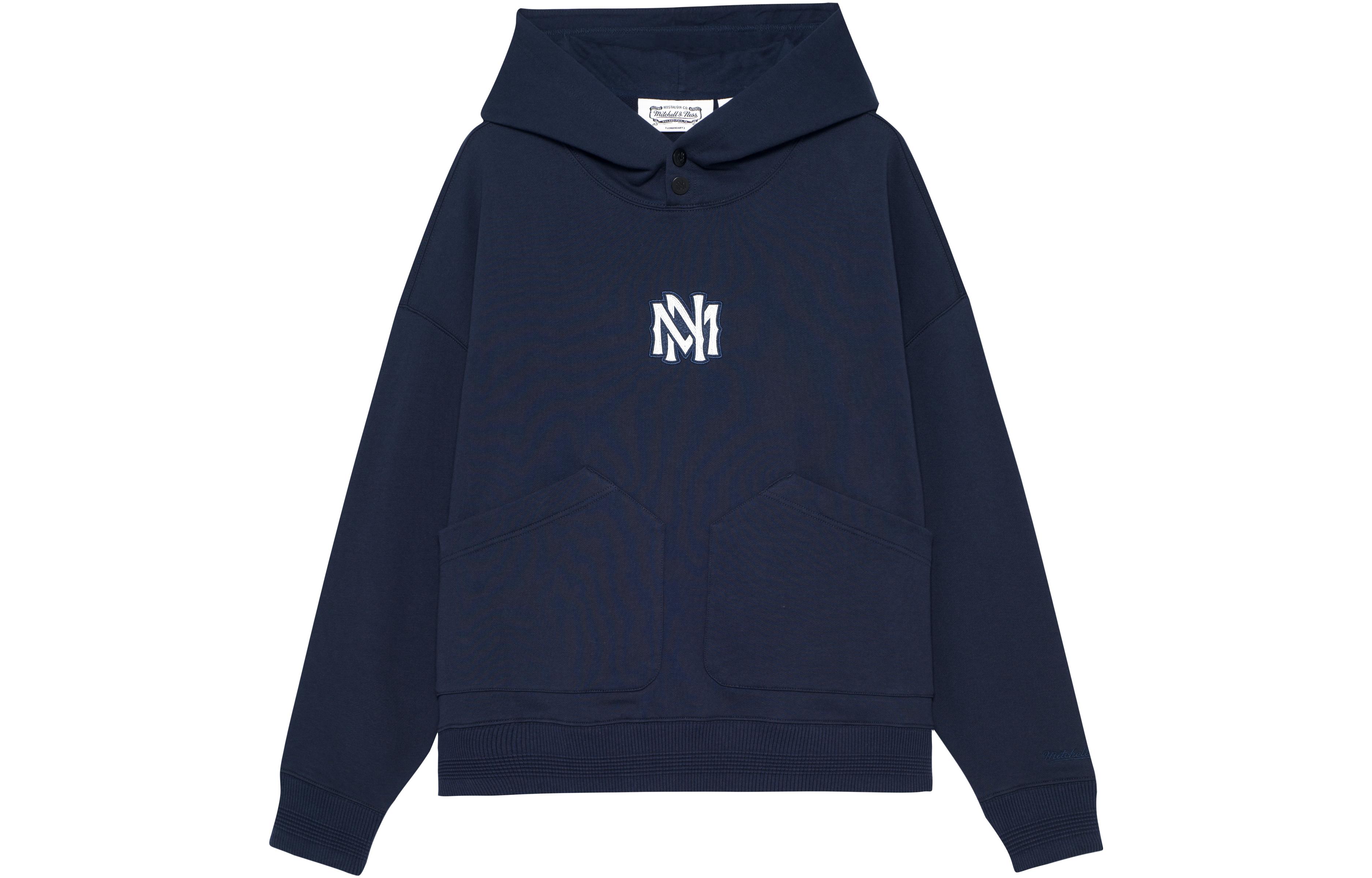 Mitchell Ness Mitchell & Ness Navy Embroidered Long-Sleeve Track Jacket OJZP5008-SLIYYPPPNAVY