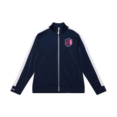 Mitchell Ness Mitchell & Ness Navy Logo Print Sweatshirt Full-Print Design FPHD5060-SLCYYPPPNAVY