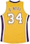 Lookbook Mitchell & Ness NBA 湖人隊 00-01 #34 Shaquille O''Neal 復古球衣 黃色 男女通用 AJY4SB19104-LALLGPR00SON