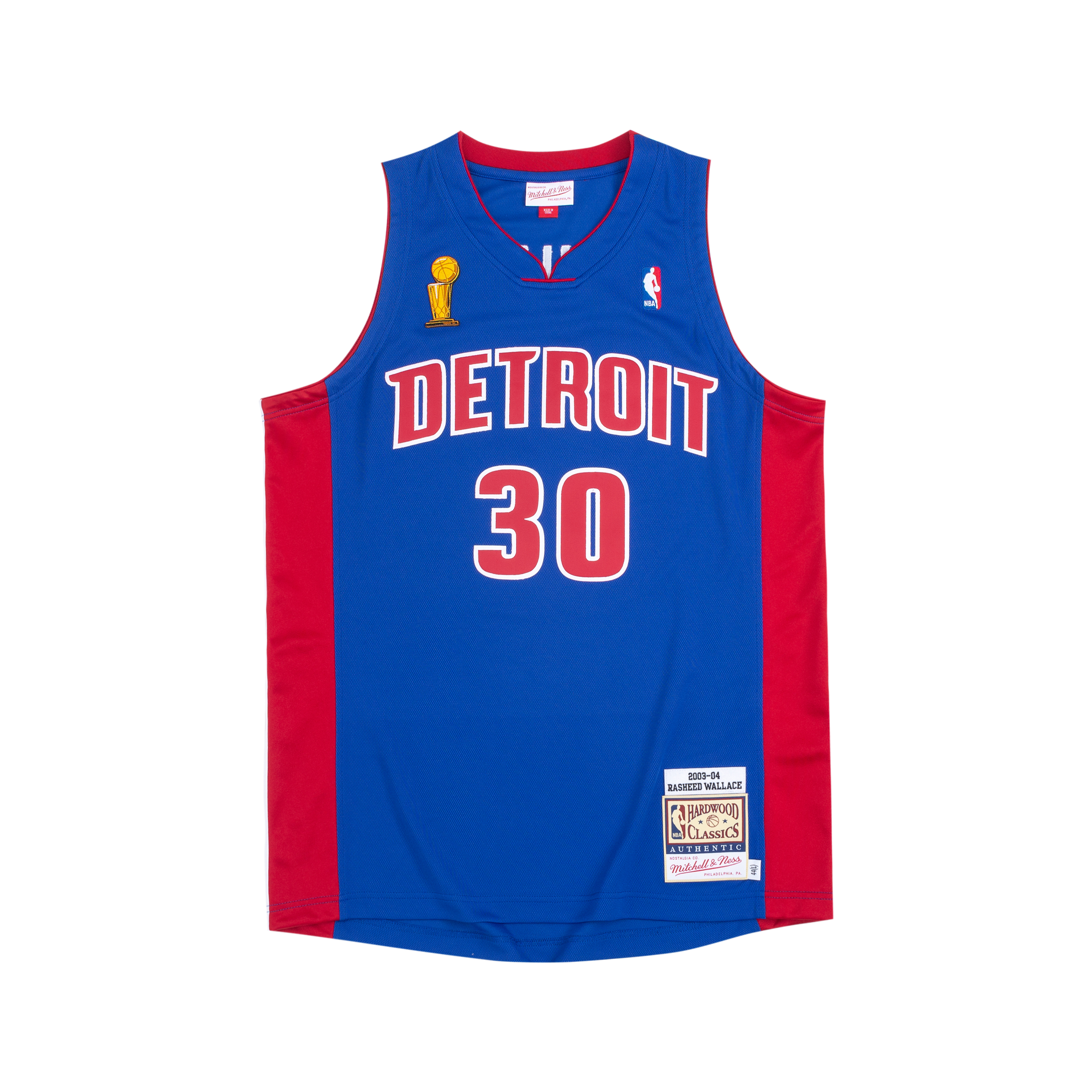 Order Mitchell & Ness NBA 03-04 Detroit Pistons Rasheed Wallace Retro Jersey Unisex. AJY46502-DPI03RWAROYA