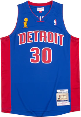 Mitchell & Ness NBA 03-04 底特律活塞 Rasheed Wallace 復古球衣 男女適穿. AJY46502-DPI03RWAROYA Order Mitchell & Ness NBA 03-04 底特律活塞 Rasheed Wallace 復古球衣 男女適穿. AJY46502-DPI03RWAROYA