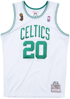 Mitchell & Ness NBA Boston Celtics Ray Allen #20 Jersey Putih Retro. AJY4CP19121-BCEWHIT07RAL Order Mitchell & Ness NBA Boston Celtics Ray Allen #20 Jersey Putih Retro. AJY4CP19121-BCEWHIT07RAL