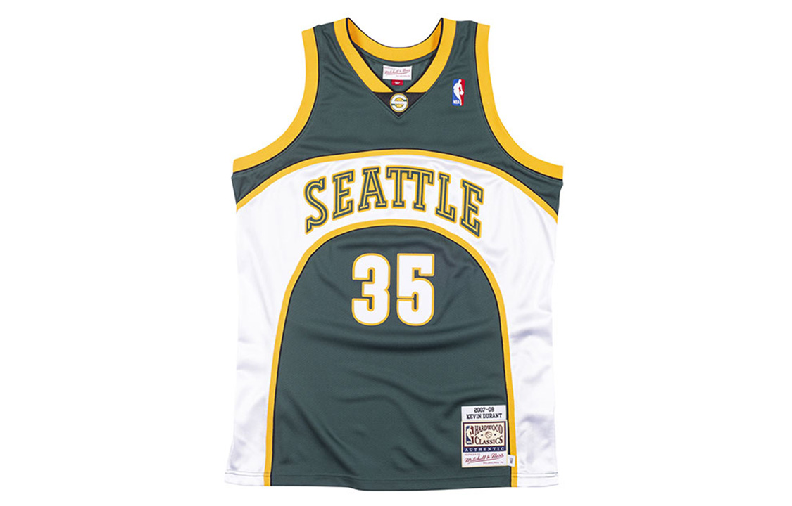 Mitchell Ness Mitchell & Ness NBA 07-08 Seattle SuperSonics Kevin Durant #35 Retro Jersey Green. AJY4GS18105-SSUDKGN07KDU 圖 2