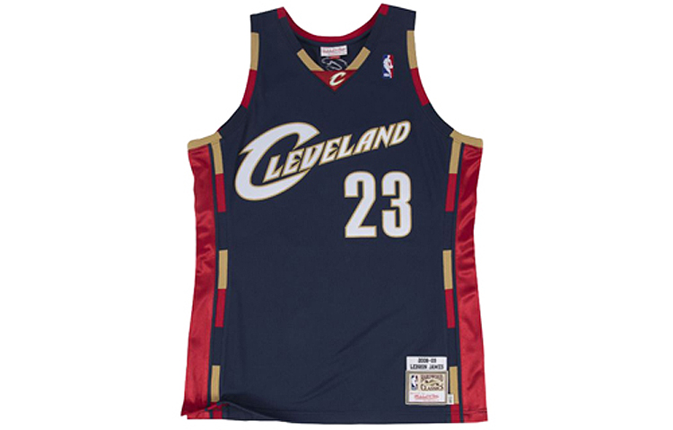 Mitchell Ness Mitchell & Ness NBA 08-09 LeBron James Cavaliers Navy Jersey MN-NBA-7226-08LJAME-CLECAV-ROY 圖 2
