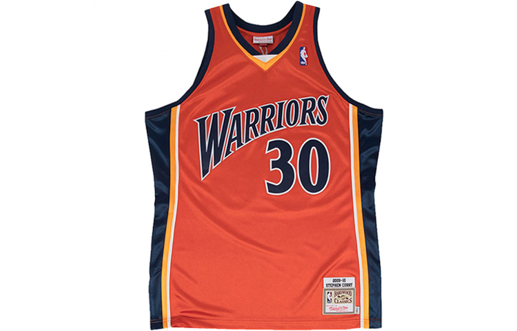 Mitchell Ness Mitchell & Ness NBA 09-10 Golden State Warriors Curry #30 Retro Jersey Orange AJY4CP19132-GSWORAN09SCU 圖 2