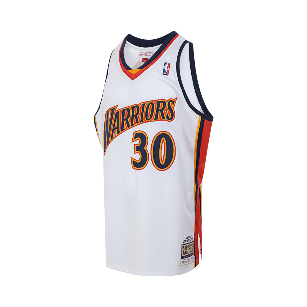 Mitchell Ness Mitchell & Ness NBA 09-10 Warriors Curry #30 Home Jersey White Unisex Retro Tank AJY4CP19133-GSWWHIT09SCU