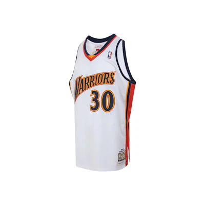 Mitchell Ness Mitchell & Ness NBA 09-10 Warriors Curry #30 Home Jersey White Unisex Retro Tank AJY4CP19133-GSWWHIT09SCU