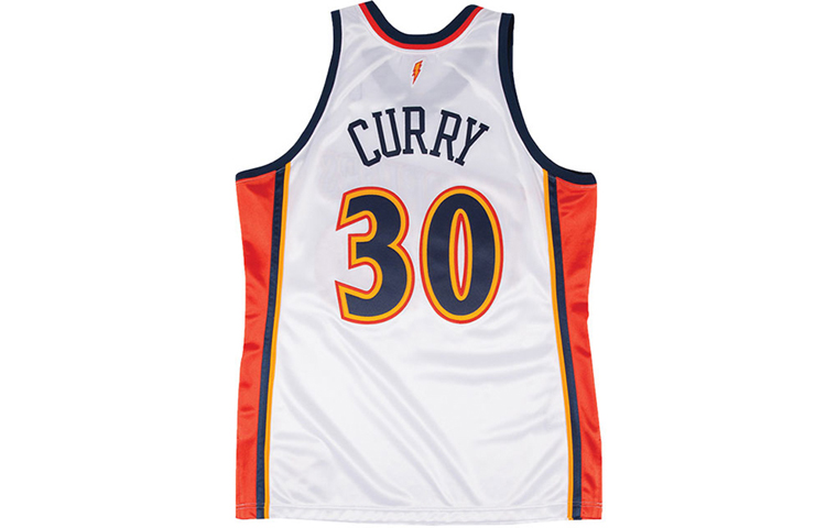 Mitchell Ness Mitchell & Ness NBA 09-10 Warriors Curry #30 Home Jersey White Unisex Retro Tank AJY4CP19133-GSWWHIT09SCU 圖 3