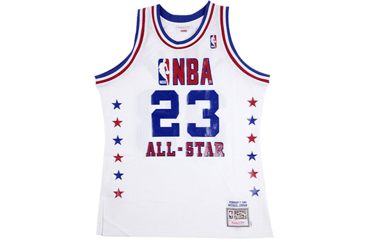 Mitchell Ness Mitchell & Ness NBA 1988 All-Star Michael Jordan #23 Retro Basketball Jersey White AJY4CP19021-ASEWHIT88MJO