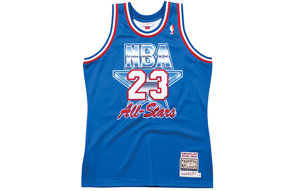 Mitchell Ness Mitchell & Ness NBA 1993 All-Star Jordan Bulls Jersey Blue Unisex AJY4EL18009-ASEROYA93MJO