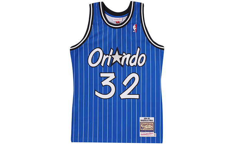 Order Mitchell & Ness NBA Orlando Magic Shaquille O''Neal #32 Jersi Retro Biru. AJY4GS18099-OMAROYA94SON