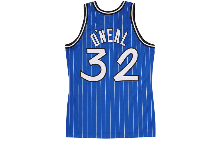 Lookbook Mitchell & Ness NBA Orlando Magic Shaquille O''Neal #32 Jersi Retro Biru. AJY4GS18099-OMAROYA94SON