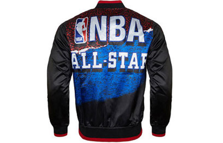 Mitchell Ness Mitchell & Ness NBA 2003 All-Star Colorblock Jacket Black STJKNG18420-ASEBLCK103