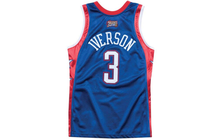 Mitchell Ness Mitchell & Ness NBA 2004 All-Star Iverson #3 Retro Basketball Jersey Blue Unisex AJY4CP19117-ASEROYA04AIV 圖 3