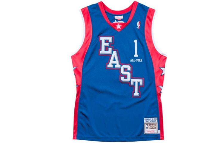 Order 미첼앤네스 NBA 2004 올스타 트레이시 맥그레이디 #1 저지 블루 유니섹스 탱크탑 AJY4CP19118-ASGBLUE04TMC