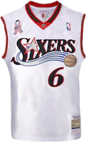 Order Mitchell & Ness NBA 76人 02-03 Allen Iverson #6 復古球衣 白色 男女通用。 AJY43318-ASE02AIVWHIT