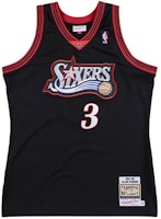 Mitchell Ness Mitchell & Ness NBA 76ers Allen Iverson 1997-98 Retro Jersey Black AJY4GS18102-P76BLCK97AIV Mitchell Ness Mitchell & Ness NBA 76ers Allen Iverson 1997-98 Retro Jersey Black AJY4GS18102-P76BLCK97AIV