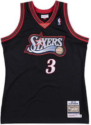 Mitchell & Ness NBA 76人 艾弗森 1997-98 复古球衣 黑色 AJY4GS18102-P76BLCK97AIV Buy Mitchell & Ness NBA 76人 艾弗森 1997-98 复古球衣 黑色 AJY4GS18102-P76BLCK97AIV