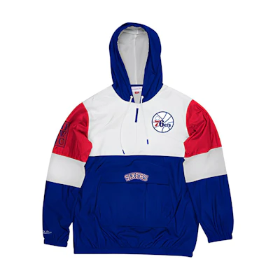 Mitchell Ness Mitchell & Ness NBA 76ers Hoodie Blue Unisex Pullover Warm-Up FPHD1225-P76YYPPPROYA