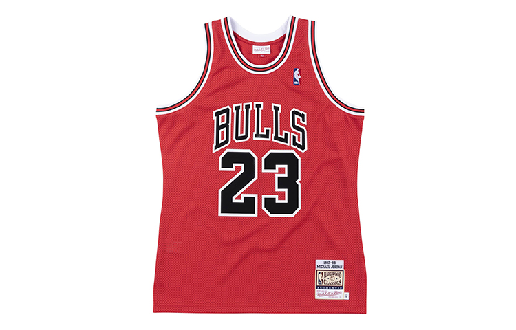Mitchell Ness Mitchell & Ness NBA 87-88 Bulls Jordan #23 Retro Basketball Jersey AJY4CP19025-CBURED187MJO