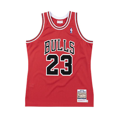 Mitchell Ness Mitchell & Ness NBA 87-88 Bulls Jordan #23 Retro Basketball Jersey AJY4CP19025-CBURED187MJO