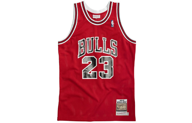 Order Mitchell & Ness Jersey Retro Chicago Bulls Jordan #23 Merah Vintage 88-89 AJY4LG19005-CBUSCAR88MJO