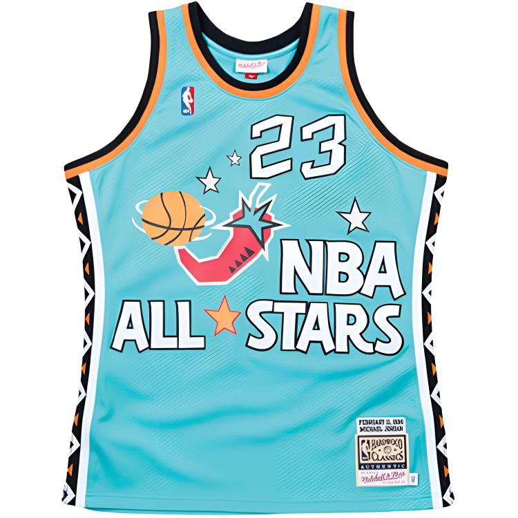 Mitchell Ness Mitchell & Ness NBA 96-97 All-Star Player Edition Michael Jordan Jersey Unisex. AJY4GS18066-ASETEAL96MJO