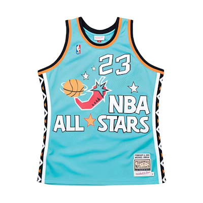 Mitchell Ness Mitchell & Ness NBA 96-97 All-Star Player Edition Michael Jordan Jersey Unisex. AJY4GS18066-ASETEAL96MJO