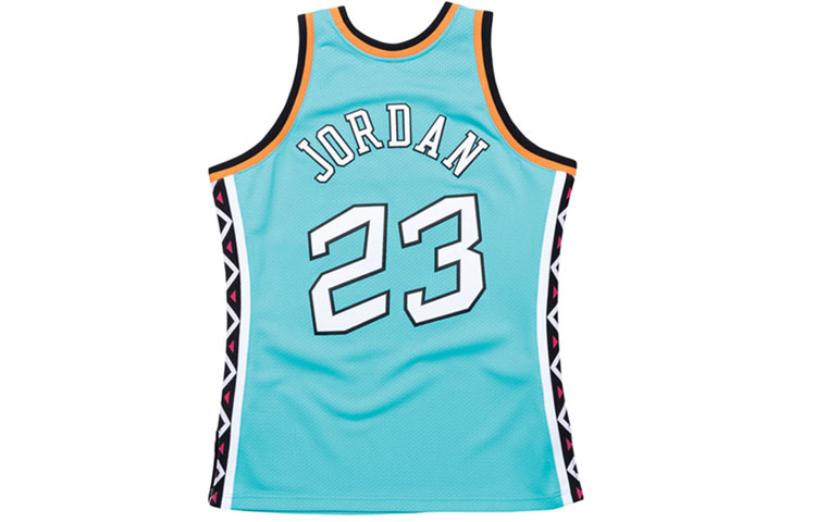 Lookbook Mitchell & Ness NBA 96-97 All-Star Michael Jordan Jersey Unisex. AJY4GS18066-ASETEAL96MJO