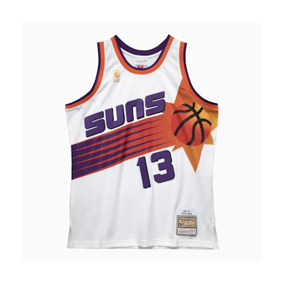 Mitchell Ness Mitchell & Ness NBA 96-97 Suns Nash #13 Retro Basketball Jersey Unisex - White SMJYGS20058-PSUWHIT96SNA
