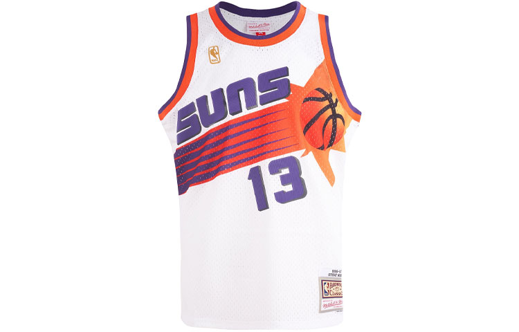 Order ミッチェル＆ネス NBA 96-97 サンズ ナッシュ #13 レトロバスケジャージ ユニセックス - ホワイト SMJYGS20058-PSUWHIT96SNA