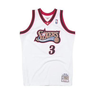Mitchell Ness Mitchell & Ness NBA 97-98 76ers Allen Iverson #3 Retro Jersey White AJY4CP19162-P76WHIT97AIV