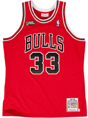 Mitchell & Ness NBA 97-98 公牛队皮蓬33号复古红色球衣。 7226-3B5-97SPIPP Order Mitchell & Ness NBA 97-98 公牛队皮蓬33号复古红色球衣。 7226-3B5-97SPIPP