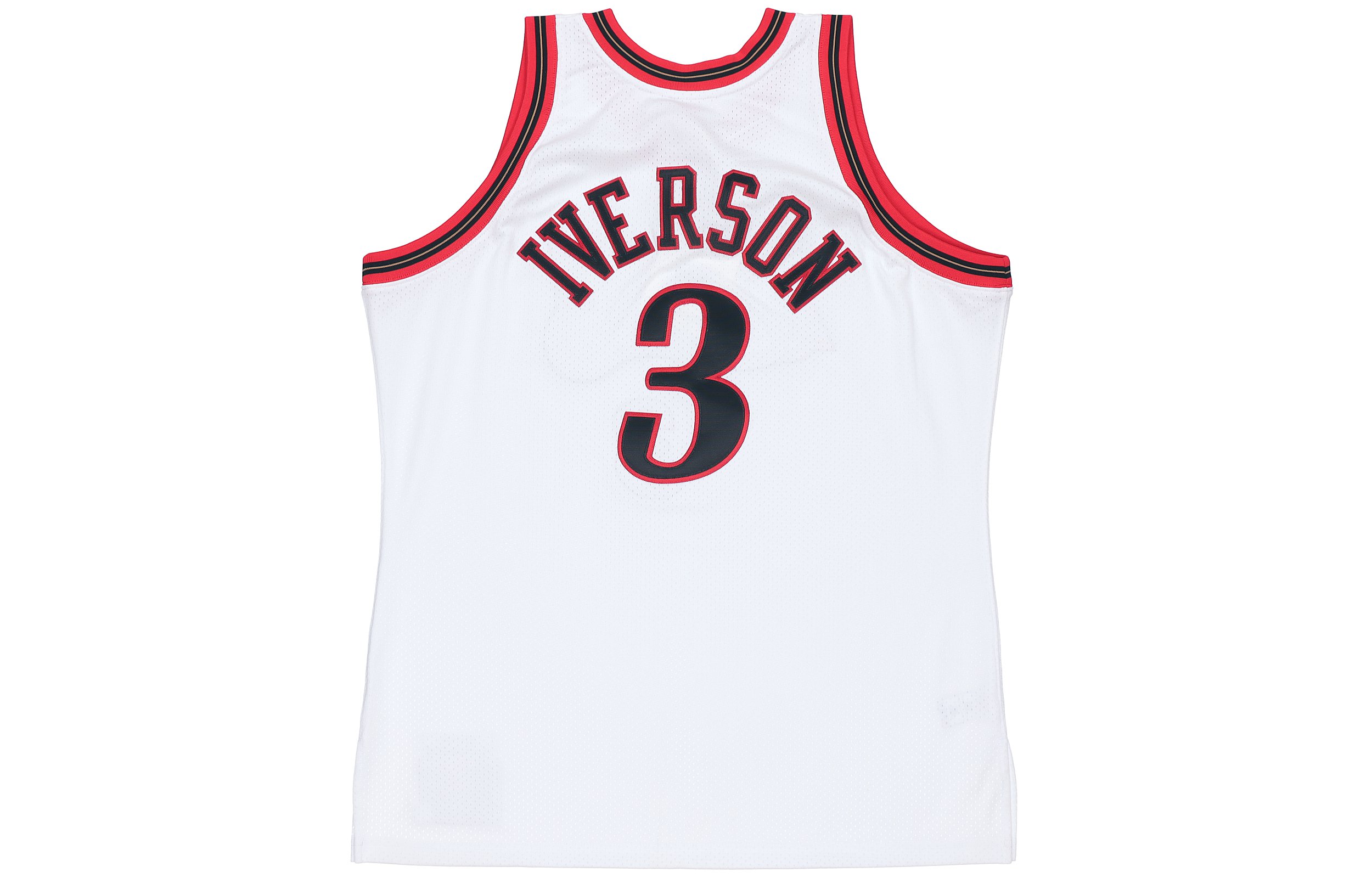 Mitchell Ness Mitchell & Ness NBA 97-98 Philadelphia 76ers Allen Iverson #3 White Jersey BA64UX-P76-W-CAU 圖 3