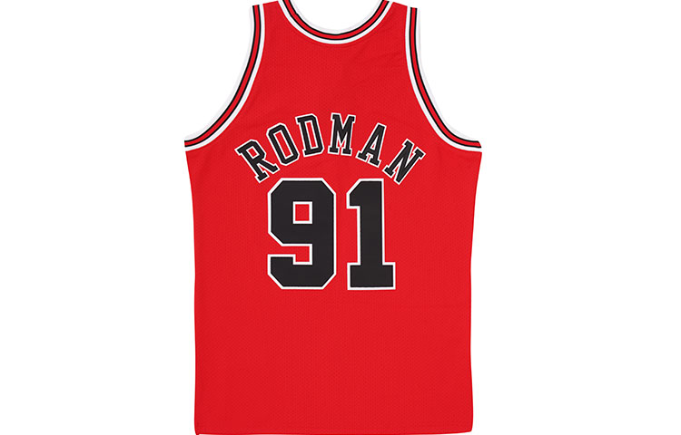 Mitchell Ness Mitchell & Ness NBA 97-98 Retro Jersey Rodman Bulls #91 Vest AJY4GS18080-CBUSCAR97DRD 圖 3