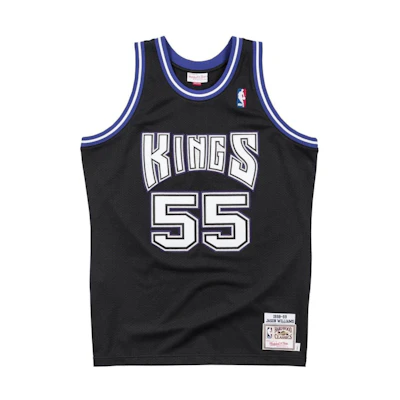 Mitchell Ness Mitchell & Ness NBA 98-99 Kings #55 Williams Black Authentic Jersey BA688C-SKI-K-JHS