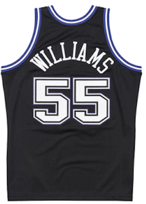 米切尔奈斯 NBA 98-99 国王队55号威廉姆斯黑色复古球衣 BA688C-SKI-K-JHS Lookbook 米切尔奈斯 NBA 98-99 国王队55号威廉姆斯黑色复古球衣 BA688C-SKI-K-JHS