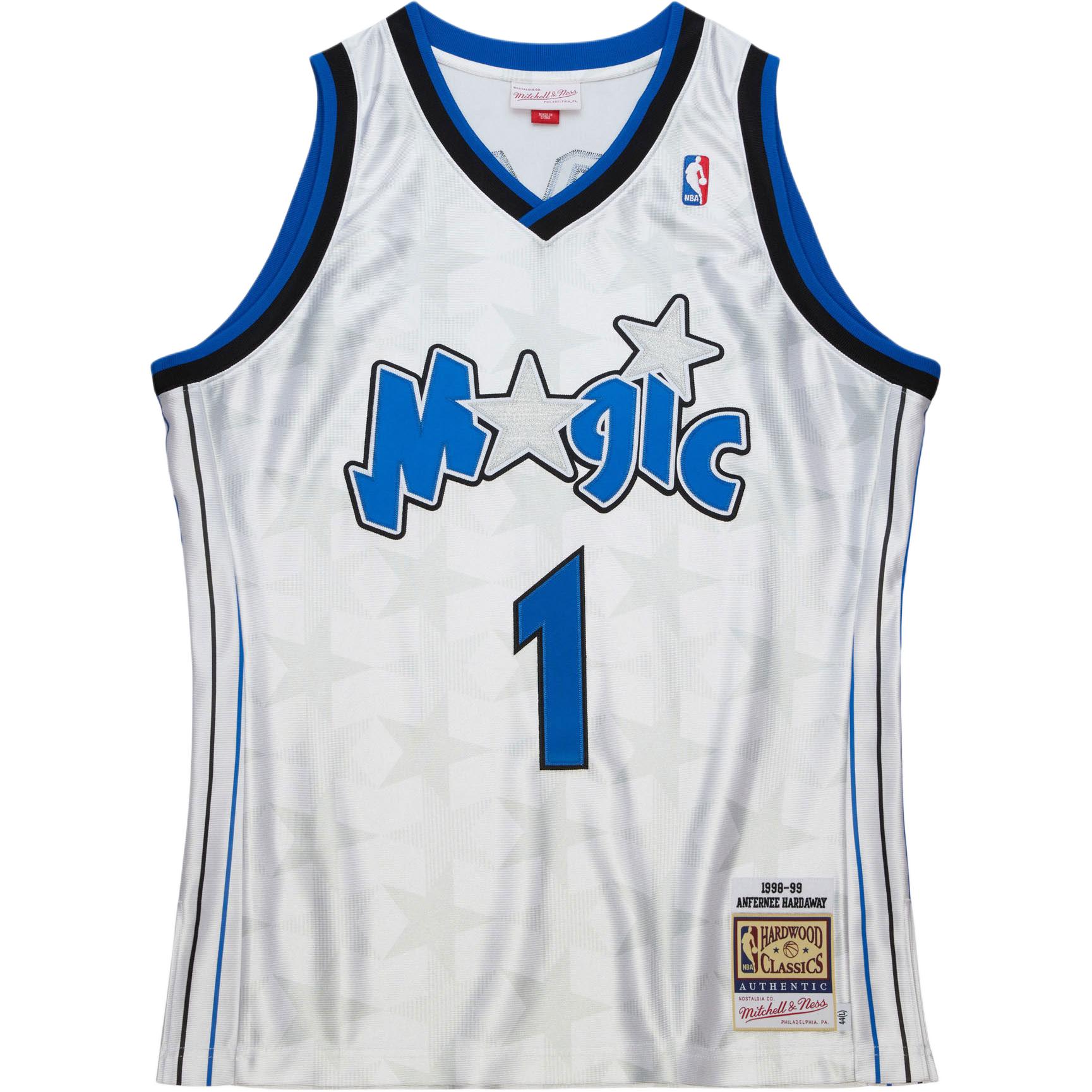 Buy Mitchell Ness Mitchell & Ness NBA 98-99 Orlando Magic #1 Hardaway Retro Basketball Jersey White AJY45686-OMA98AHAWHIT